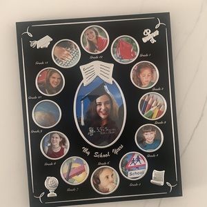 Through the years school photo frame. *NEW